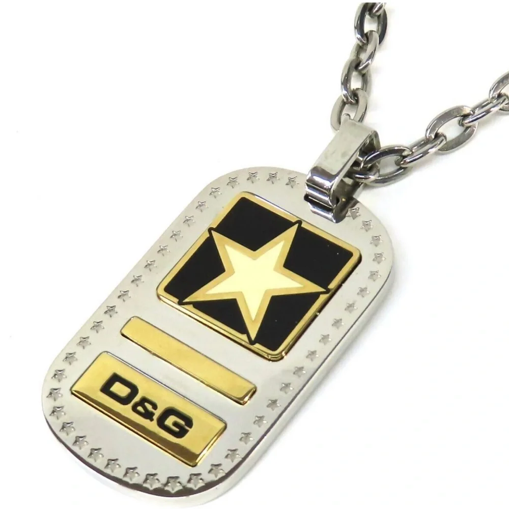 Dolce & Gabbana D&G Necklace Plate Pendant